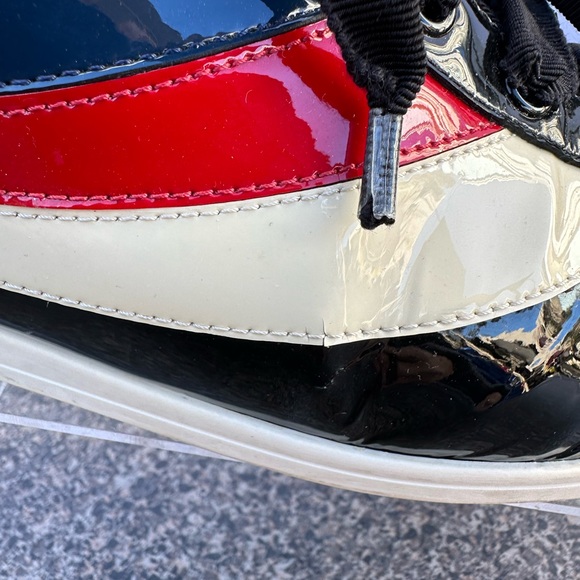 Gucci Men’s Falacer Hebron Web Patent Leather. U.S Size 8.5 Color Blk. - Picture 6 of 13